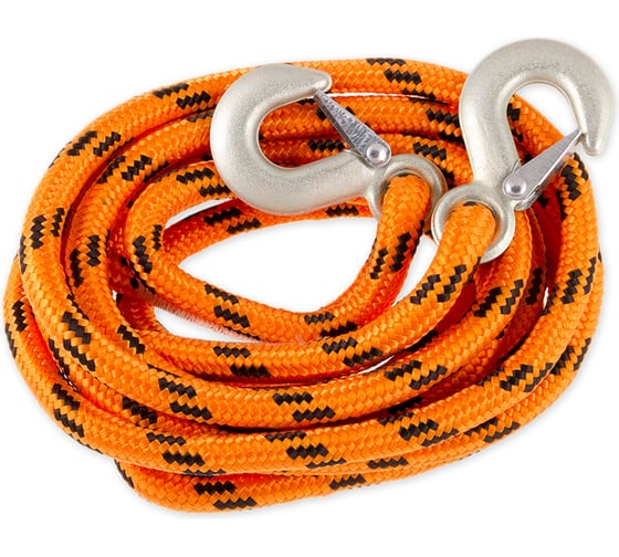 Изображение товара Буксировочный плетеный шнур ARNEZI 4,5 м, 5 т. 2 крюка, сумка A0904008