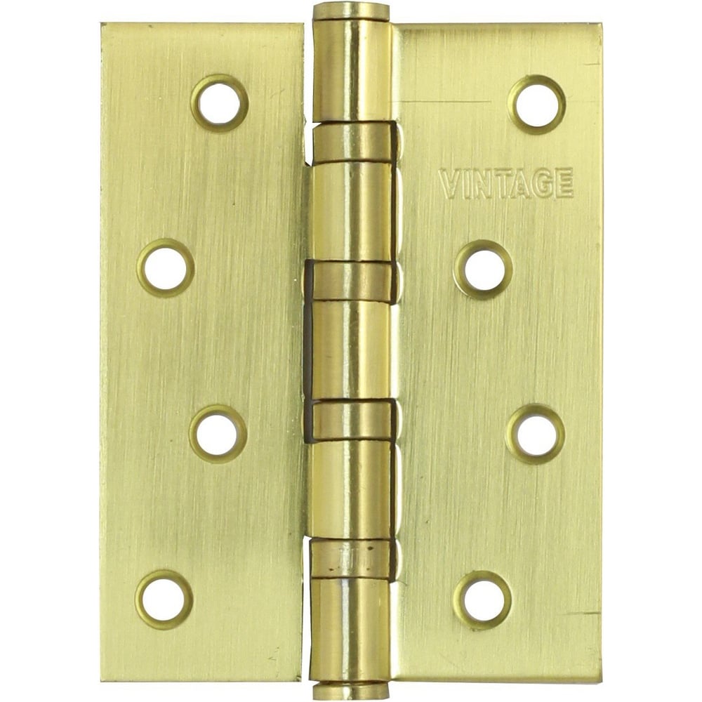 Изображение товара Универсальная стальная петля Вантаж 100х75х3 сатин золото B4-SG для дверей