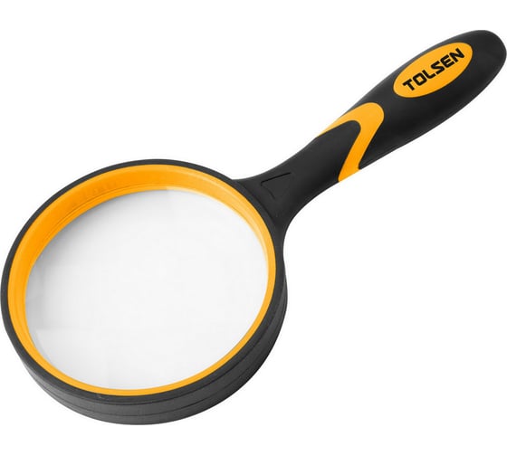 Изображение товара Лупа TOLSEN 4-кратная, диаметр 75 мм, с рукояткой TOLSEN 50011