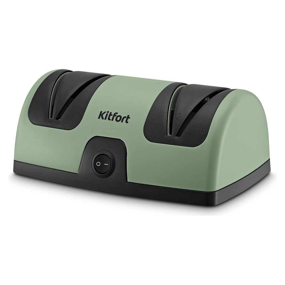 Изображение товара Электроточилка для ножей KITFORT КТ-6390 черный/зеленый