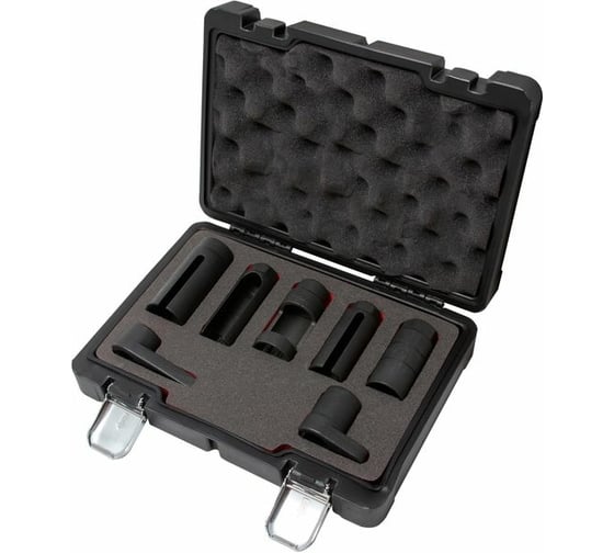 Изображение товара Набор головок для форсунок и датчиков Forsage 7пр. 22, 27, 29мм, в кейсе Premium  F-907G2D(19134)