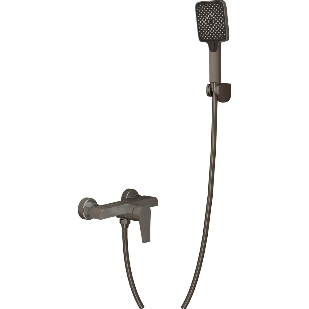 Изображение товара Современный однорычажный смеситель для душа Профсан ПСМ-900 с лейкой и покрытием PVD