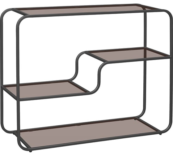 Изображение товара Консоль GreenWeen SIENA, черный каркас, столешница бронзовое стекло, 1000x350x810 GW-SIENA-KONS-1000B-BRONZ