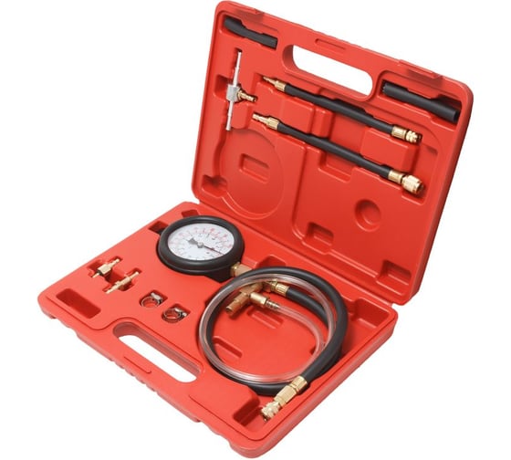 Изображение товара Тестер давления топлива Forsage в комплекте с адаптерами переходниками 10пр.0-7Bar, в кейсе  F-946G10(16005)