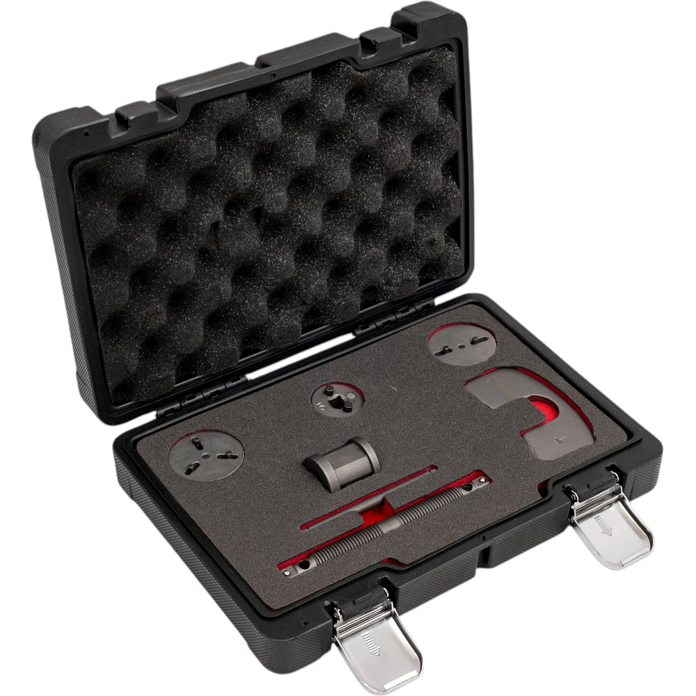 Комплект для обслуживания тормозных цилиндров Forsage универсальный, правосторонняя/левосторонняя резьба, 7 предметов, в кейсе  F-04B4061D(7666)