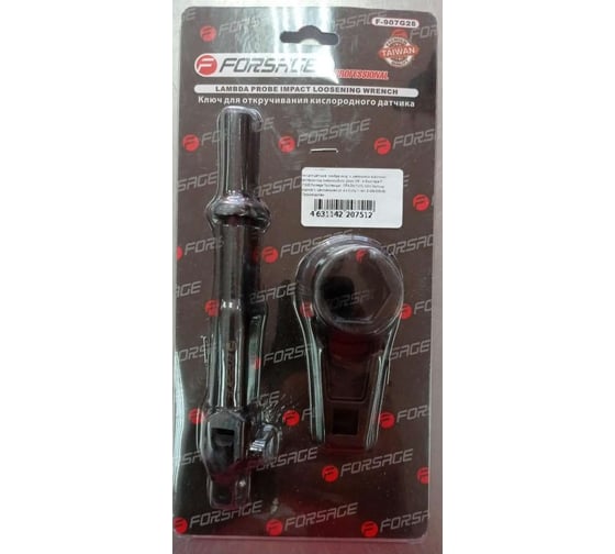 Изображение товара Ключ для датчика лямбда зонд с шарнирным воротком-адаптером под пневмозубило Forsage 22 мм, 3/8" 29605 F-907G25(29605)