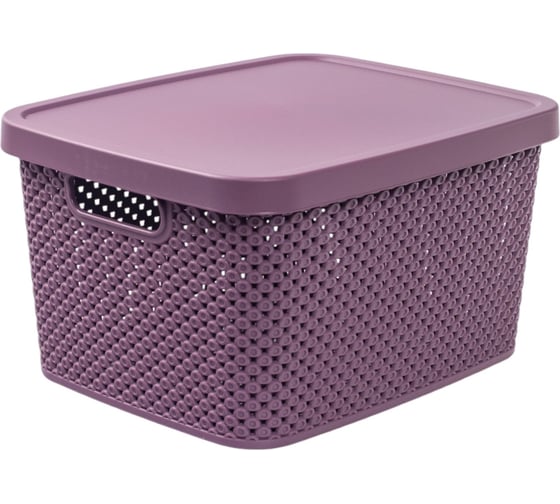 Изображение товара Коробка для хранения HOBBY LIFE DIAMOND фиолетовая S 7 л с крышкой HL041260DL