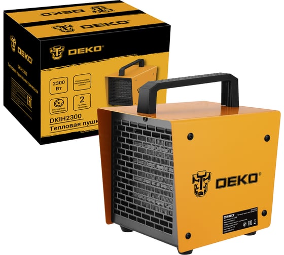 Изображение товара Тепловая пушка электрическая DEKO DKIH2300, 2300Вт 080-1012