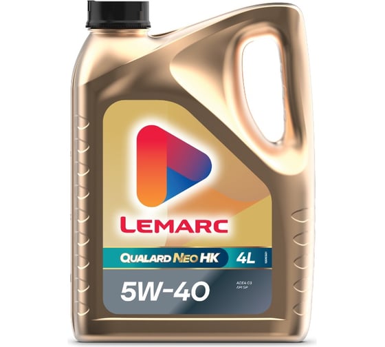 Изображение товара Моторное синтетическое масло Lemarc QUALARD NEO HK 5W40, канистра 4 л 12510501