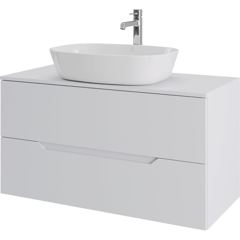 Изображение товара Подвесная тумба с раковиной ORANGE Line 100 см белая