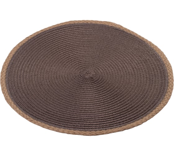 Изображение товара Сервировочная салфетка DOMENIK круглая JUTE 38 см свето-коричневая DMP24