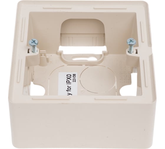 Изображение товара Коробка для накладного монтажа Legrand Valena LIFE 1 постовая Слоновая кость 754201