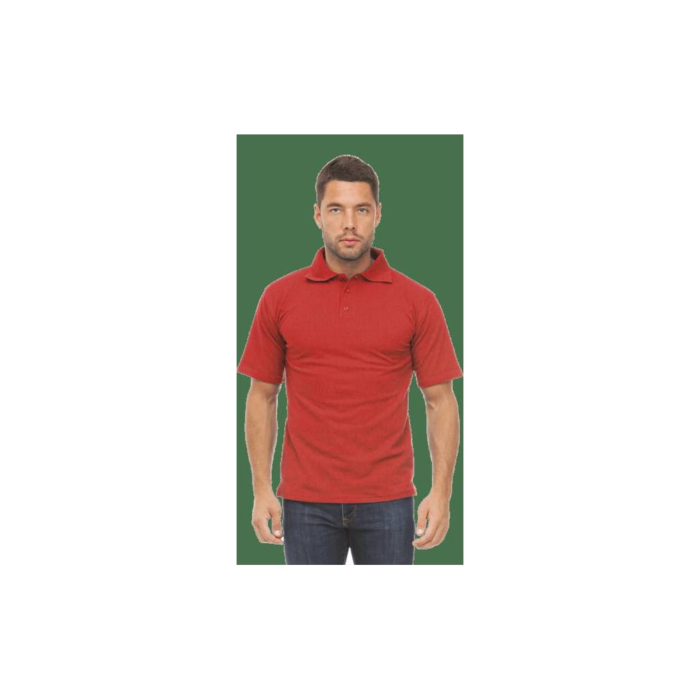 Изображение товара Рубашка Поло Stark Cotton красная 5XL 182-188 повседневная натуральная ткань