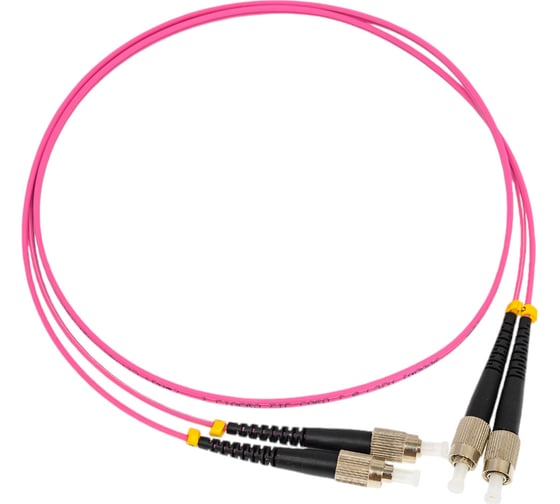 Изображение товара Волоконно-оптический шнур Hyperline FC-D2-504-FC/PR-FC/PR-H-1M-LSZH-MG патч-корд MM 50/1 243524