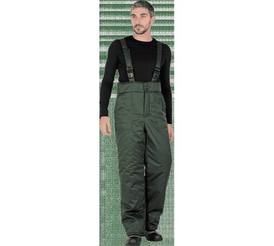 Изображение товара Мужские брюки ГК Спецобъединение ЛАНДШАФТ от пониженных температур воздуха, механических воздействий и ОПЗ, зелёные (88 Брю 606/88/182