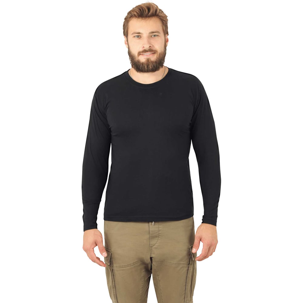 Изображение товара Футболка ГК Спецобъединение длинный рукав черная 160 г/м2 M