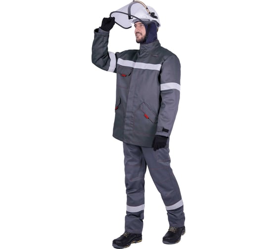 Изображение товара Куртка-накидка ГК Спецобъединение ЭлектроСтоп ТЕРМО усиленная ЗЭТВ 36.4 кал/см2 (88-92, 170-176), В/хн Н-4/88/170