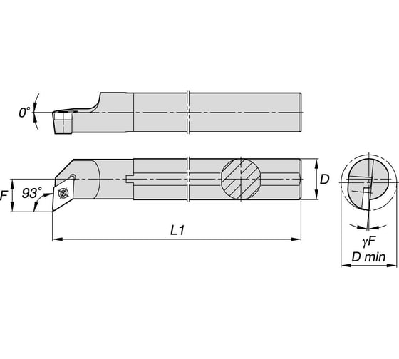 Изображение товара Державка токарная S16Q-SDUCR07 NORGAU 020066103
