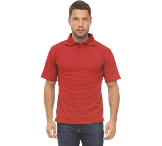 Изображение товара Рубашка ГК Спецобъединение ПОЛО Stark Cotton, красная (108 (2XL), 182-188), Бел 543.06/108/182