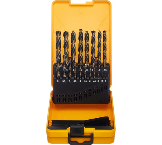 Изображение товара Набор сверл по металлу 19 предметов, 1-10 мм, HSS-G Inforce 11-01-704