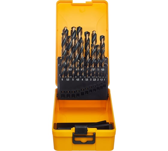 Изображение товара Набор сверл по металлу 25 предметов, 1-13 мм, HSS-G Inforce 11-01-705