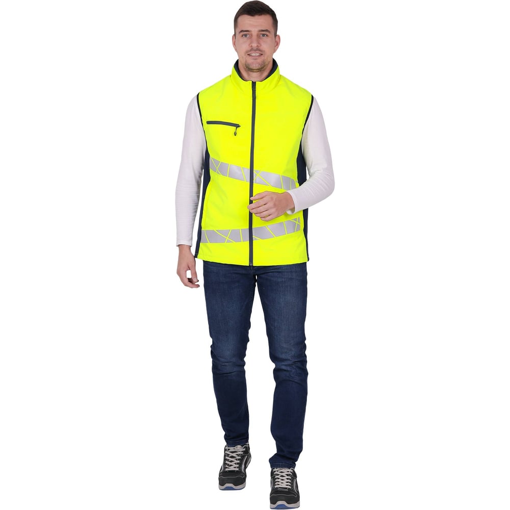 Изображение товара Мужской утепленный жилет Iform ACTIVE флуоресцентный желтый-синий