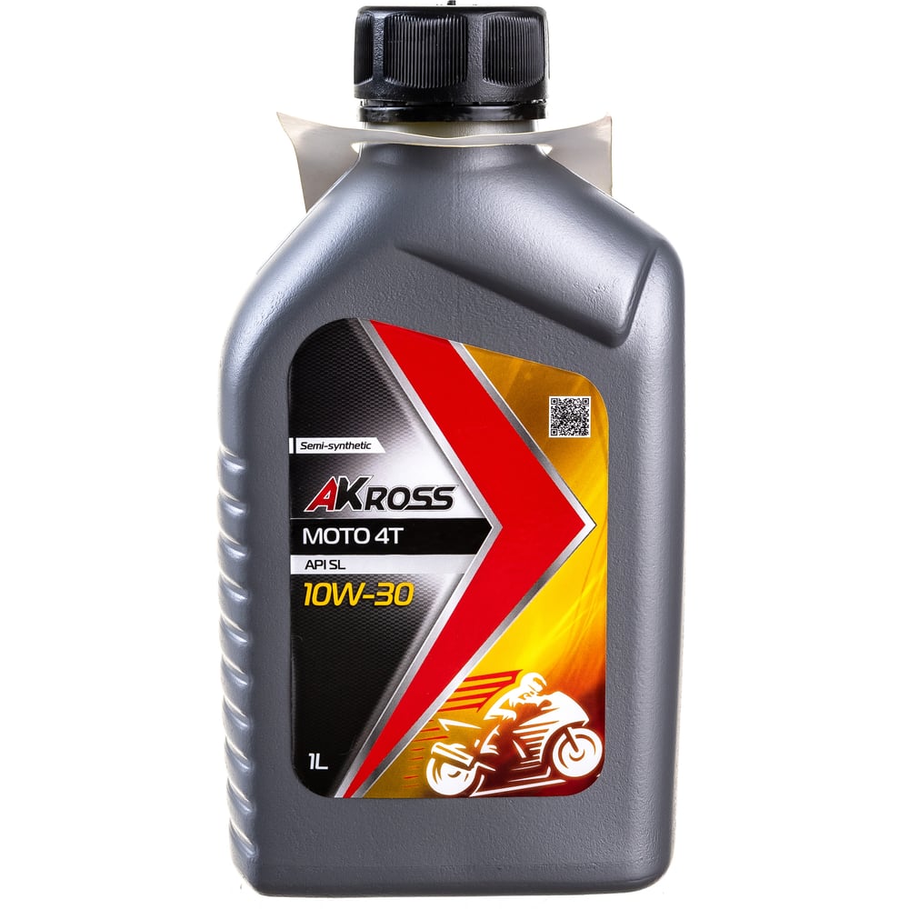 Моторное полусинтетическое масло AKross полусинтетическое моторное масло для мотоциклов champion