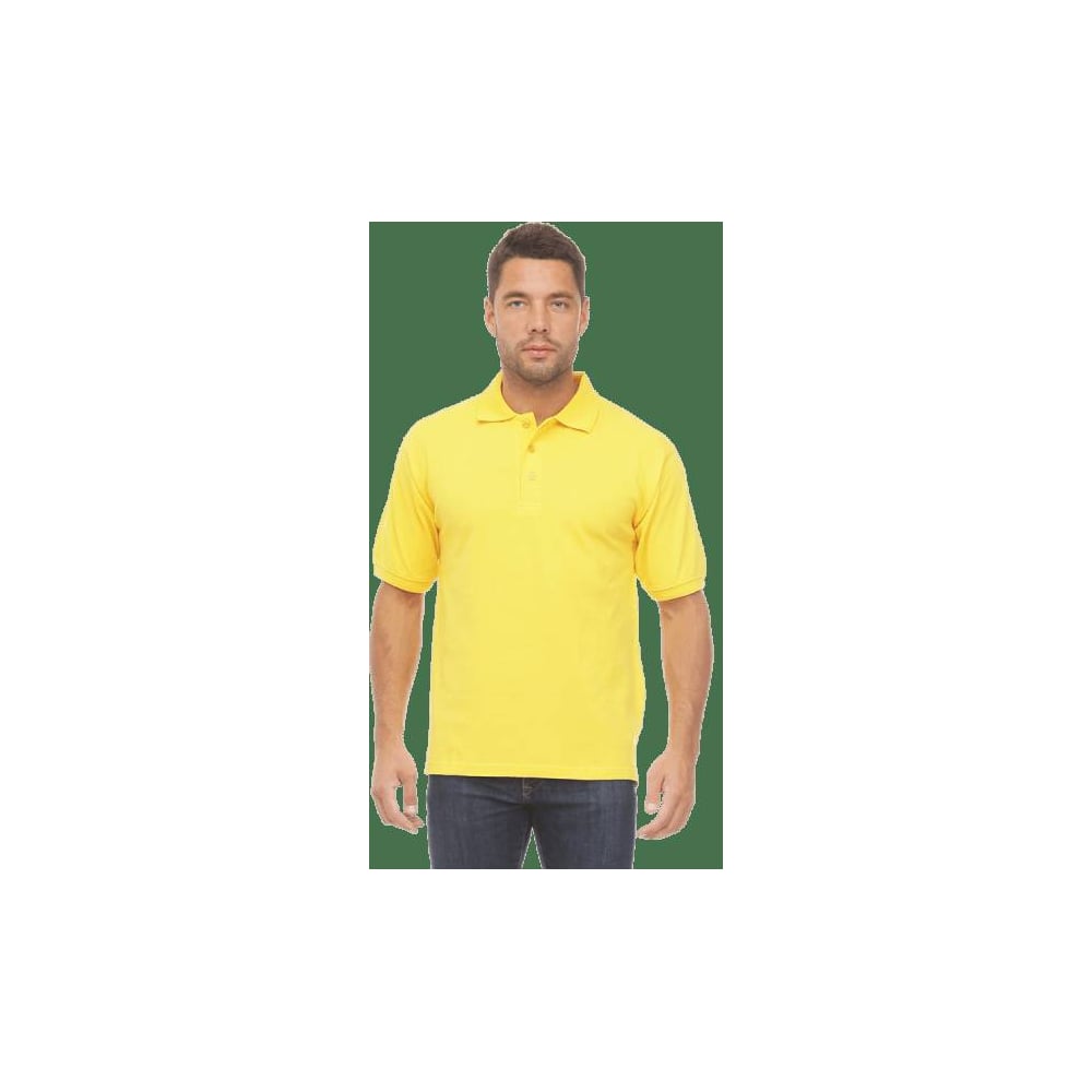 Изображение товара Желтая рубашка-поло Stark Cotton 3XL из 100% хлопка для повседневной носки