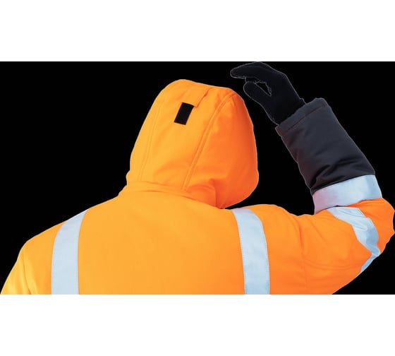 Изображение товара Костюм ГК Спецобъединение РЕФЛЕКТ-2 зимний, Со - 3-й класс защиты, Тн - 4-й класс защ, флуоресцентный оранжевый-серый ( Кос 771/96/182