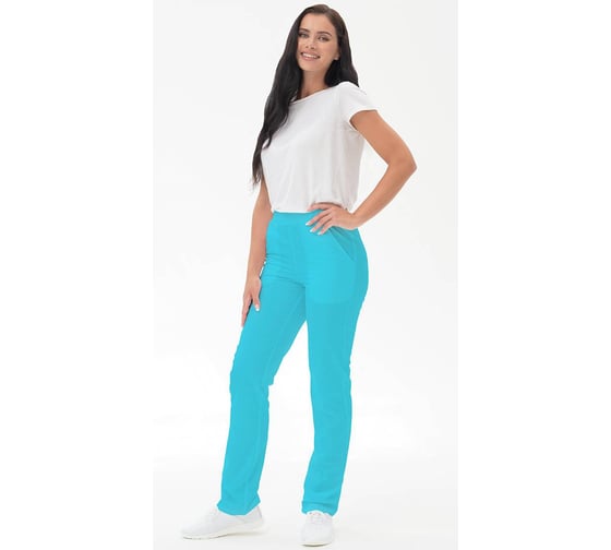 Изображение товара Женские брюки от ОПЗ ГК Спецобъединение бирюзовые (104-108, 170-176), Брю 712/104/170