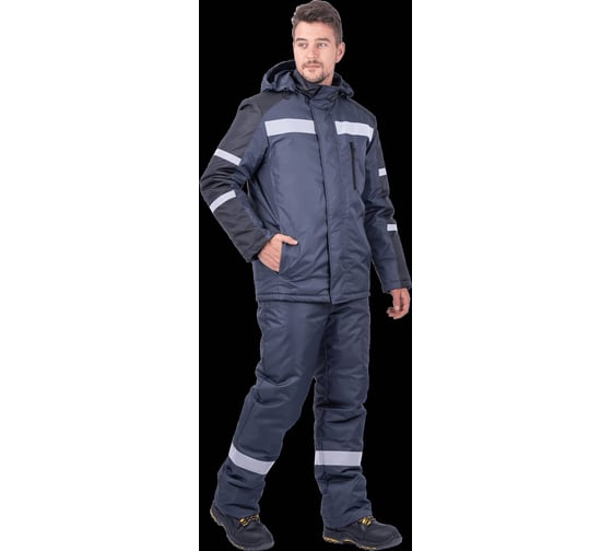 Изображение товара Костюм ГК Спецобъединение РОУД зимний, т.серый-черный (96-100, 158-164), Кос 491/96/158