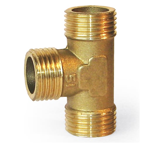 Изображение товара Тройник LEXLINE 1/2 нар/нар/нар., латунь, 15 511773