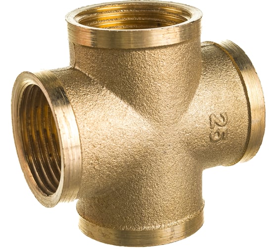 Изображение товара Крестовина LEXLINE 1 вн/вн/вн/вн., латунь 25  516616