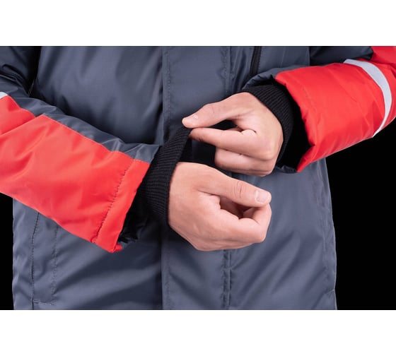 Изображение товара Костюм ГК Спецобъединение РОУД зимний, т/серый-красный (128-132, 182-188), Кос 488/128/182