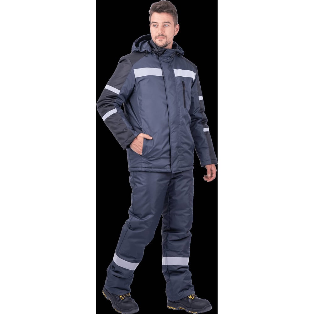 Изображение товара Костюм ГК Спецобъединение РОУД зимний т.серый-черный