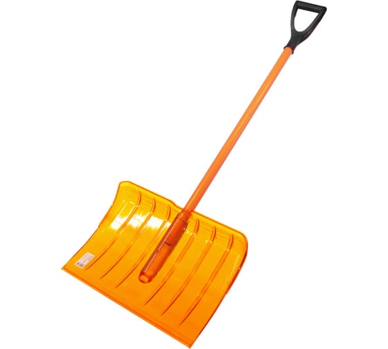 Изображение товара Лопата Polyagro "ПОЛИДВИЖОК" поликарбонат, алюминиевый черенок, v- ручка 510x370 мм 8025698