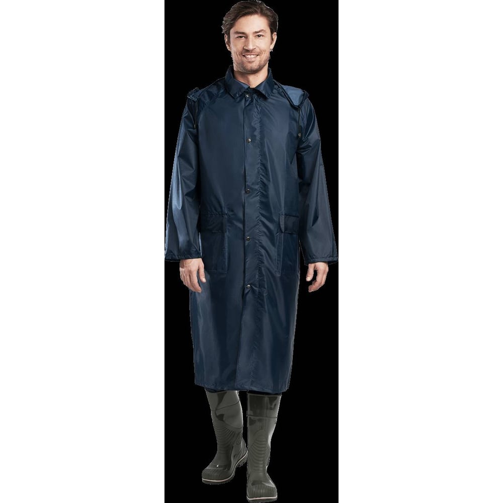 Изображение товара Влагозащитный плащ модель Турист ГК Спецобъединение темно-синий размеры 48-50