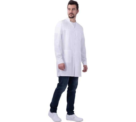 Изображение товара Мужской халат ГК СпецобъединениеГИППОКРАТ от ОПЗ, белый (128-132, 170-176), Хал 724/128/170