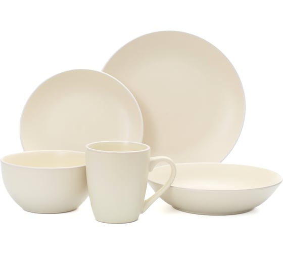 Изображение товара Набор столовый керамический DOMENIK SCANDY MILK на 4 персоны 32 предмета DMS105-ECOM