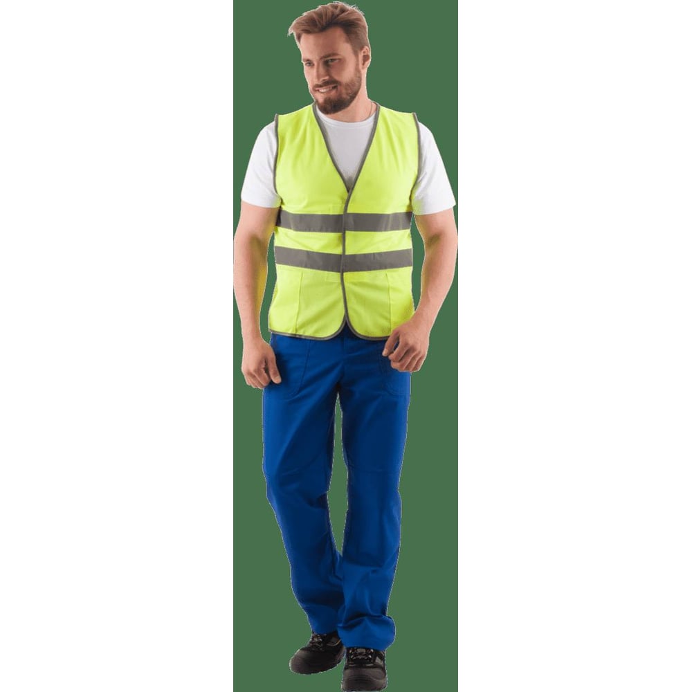 Изображение товара Жилет сигнальный повышенной видимости флуоресцентный желтый ГК Спецобъединение