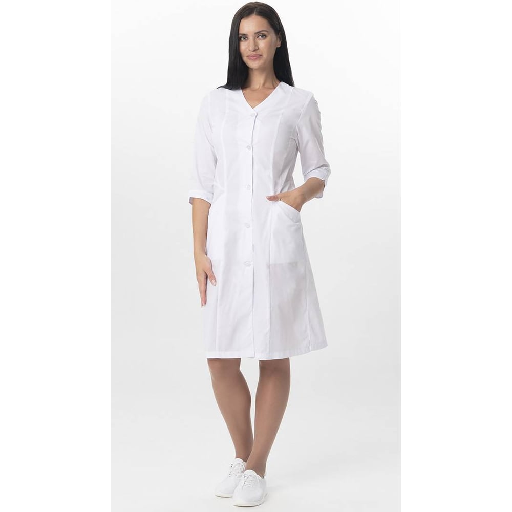 Изображение товара Медицинский женский халат АДАЖИО ГК Спецобъединение, белый для врачей 48-50