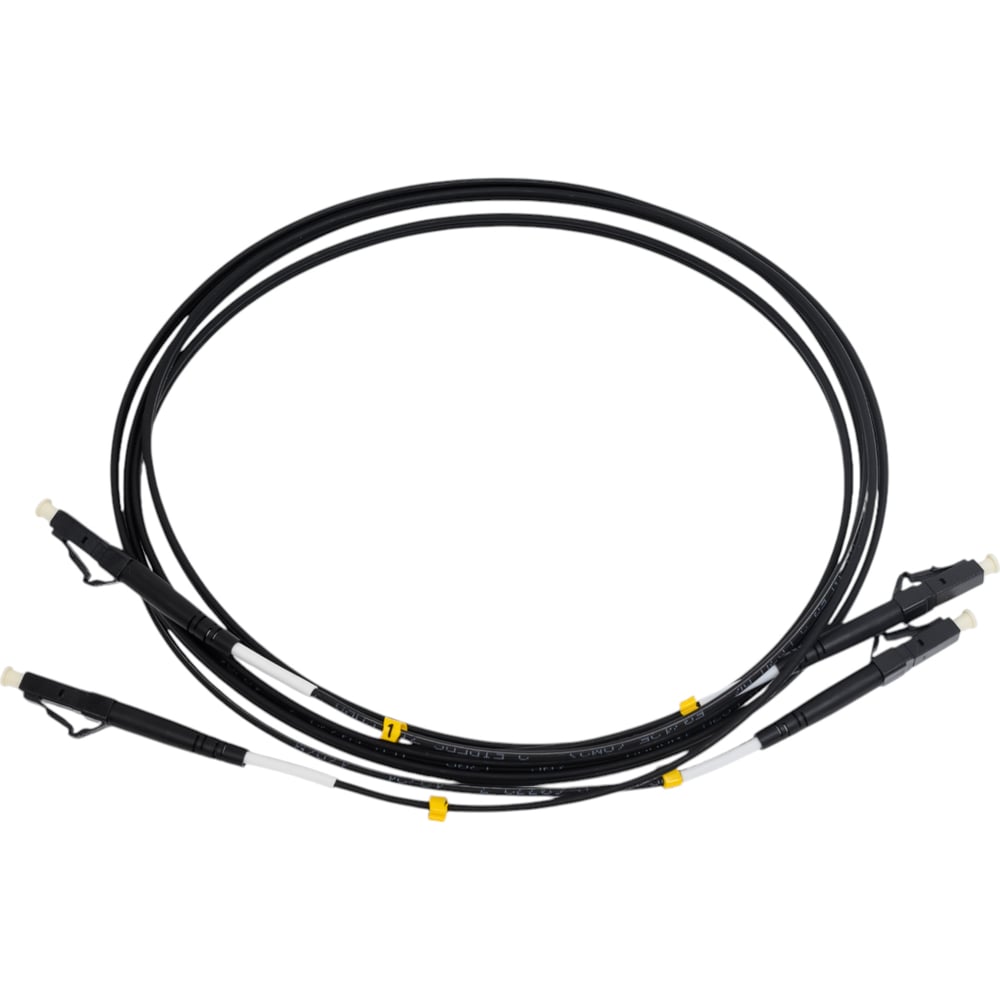 LC-LC  Все инструменты Волоконно-оптический шнур Hyperline FC-D2-50-LC/PR-LC/PR-H-2M-LSZH-BK 225288