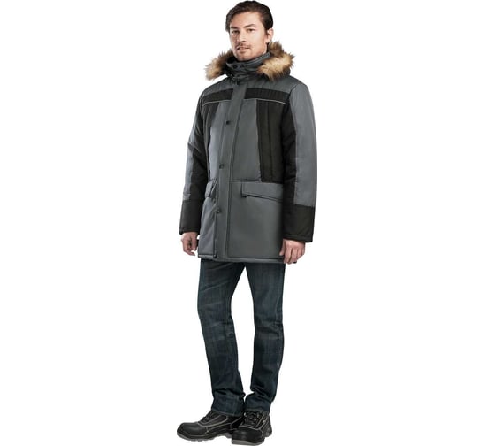 Изображение товара Куртка ГК Спецобъединение СКАНДИНАВИЯ ЛЮКС зимняя, серый-чёрный (88-92, 182-188), Кур 316/88/182