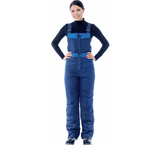 Изображение товара Полукомбинезон ГК Спецобъединение ЗИМУШКА зимний, т/синий-василёк, женский (88-92, 170-176), Ком 661/88/170