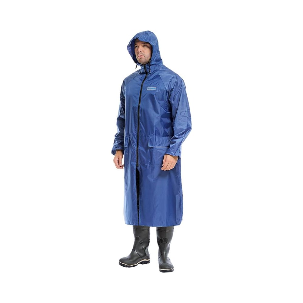 Изображение товара Влагозащитный плащ POSEIDON WPL с капюшоном для взрослых, синий, 44-46 размер