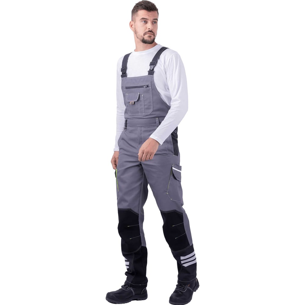 Изображение товара Мужской полукомбинезон Iform ЭДВАНС серый/темно-серый/черный