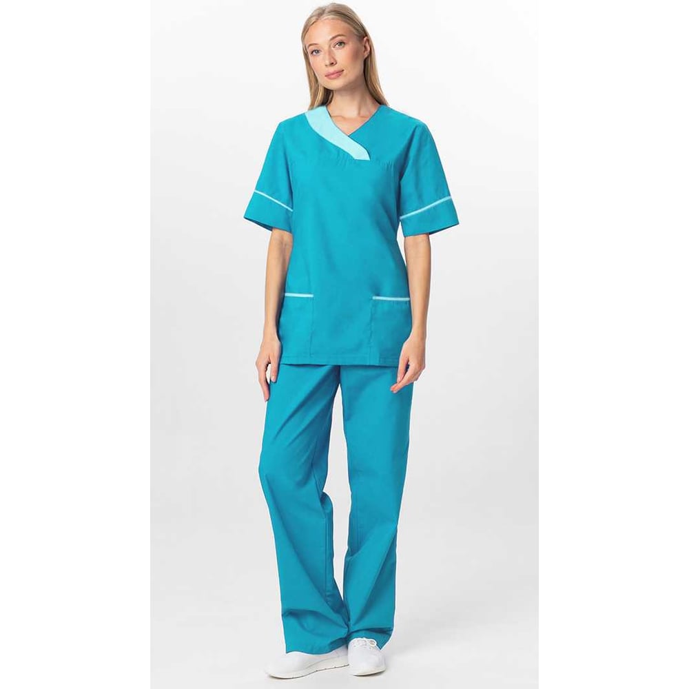 Изображение товара Костюм женский ГК Спецобъединение ШАРМ бирюзовый 44-46 смесовая ткань