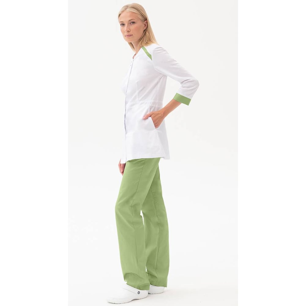 Изображение товара Женский костюм ГК Спецобъединение МИРАЖ белый-св/зеленый