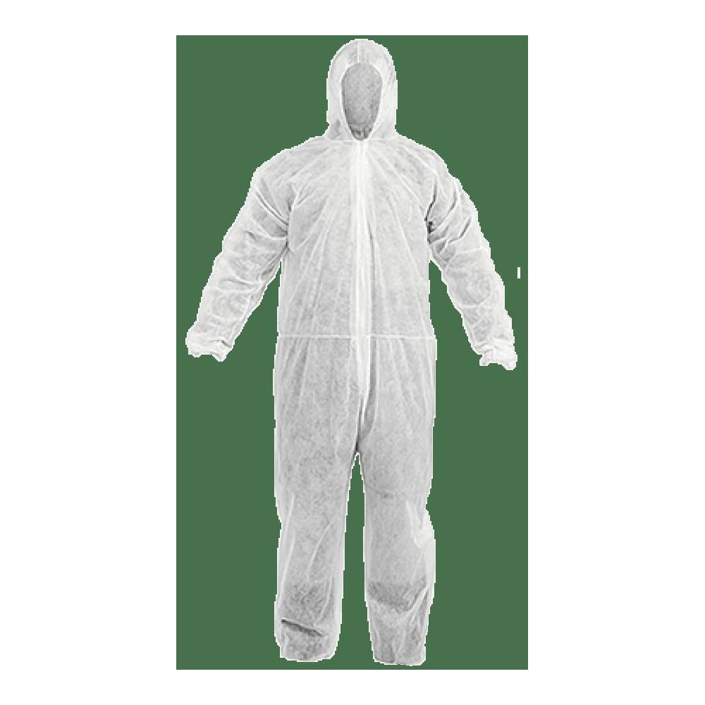 Изображение товара Одноразовый защитный комбинезон ГК Спецобъединение Каспер XL белый из спанбонда