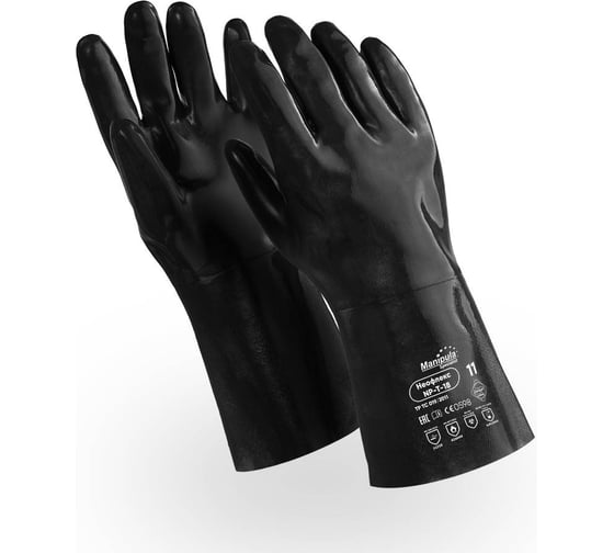 Изображение товара Перчатки Manipula Specialist НЕОФЛЕКС (CG-974/NP-T-18), джерси, неопрен, 350 мм, цвет черный (11), Пер 631/11